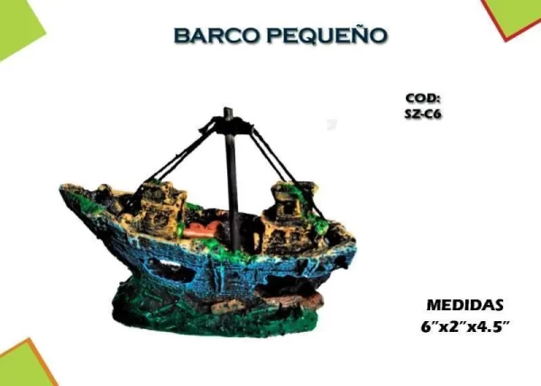 AC BARCO PEQUEÑO [SZ-C6] 6x2x4.5"