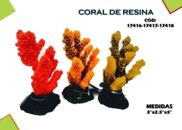 AC CORAL RESINA [17416] 3x2.5x5"