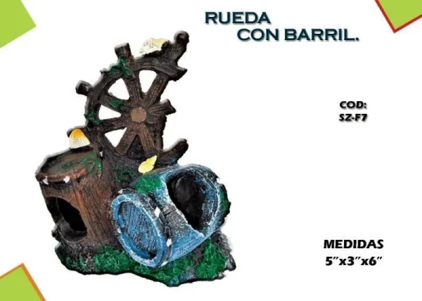 AC RUEDA CON BARRIL [SZ-F7] 5x3x6"