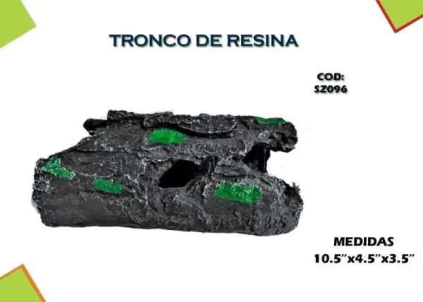 AC TRONCO RESINA [SZ096] 10.5x4.5x3.5"