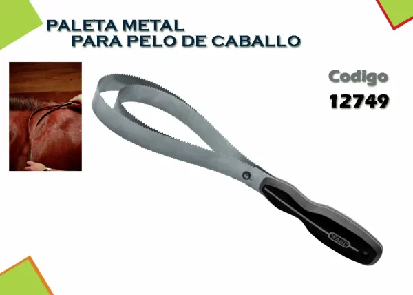 WAHL PALETA METAL PARA PELO DE CABALLO