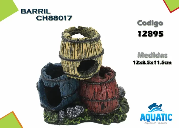 AT BARRIL [CH88017] 12.5X8.5X11.5CM