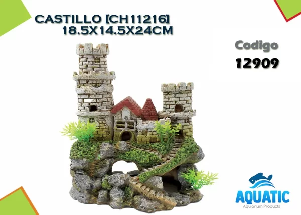 AT CASTILLO [CH11216] 18.5X14.5X24CM