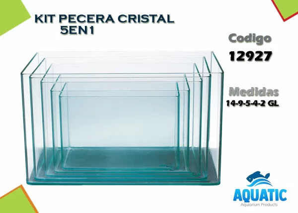 AT KIT PECERA CRISTAL 5EN1