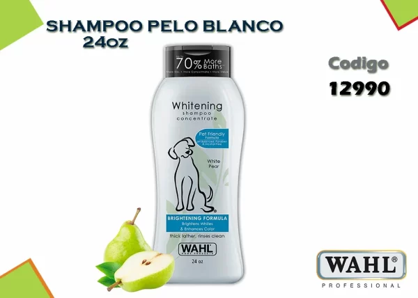 WAHL SHAMPOO PELO BLANCO 24oz